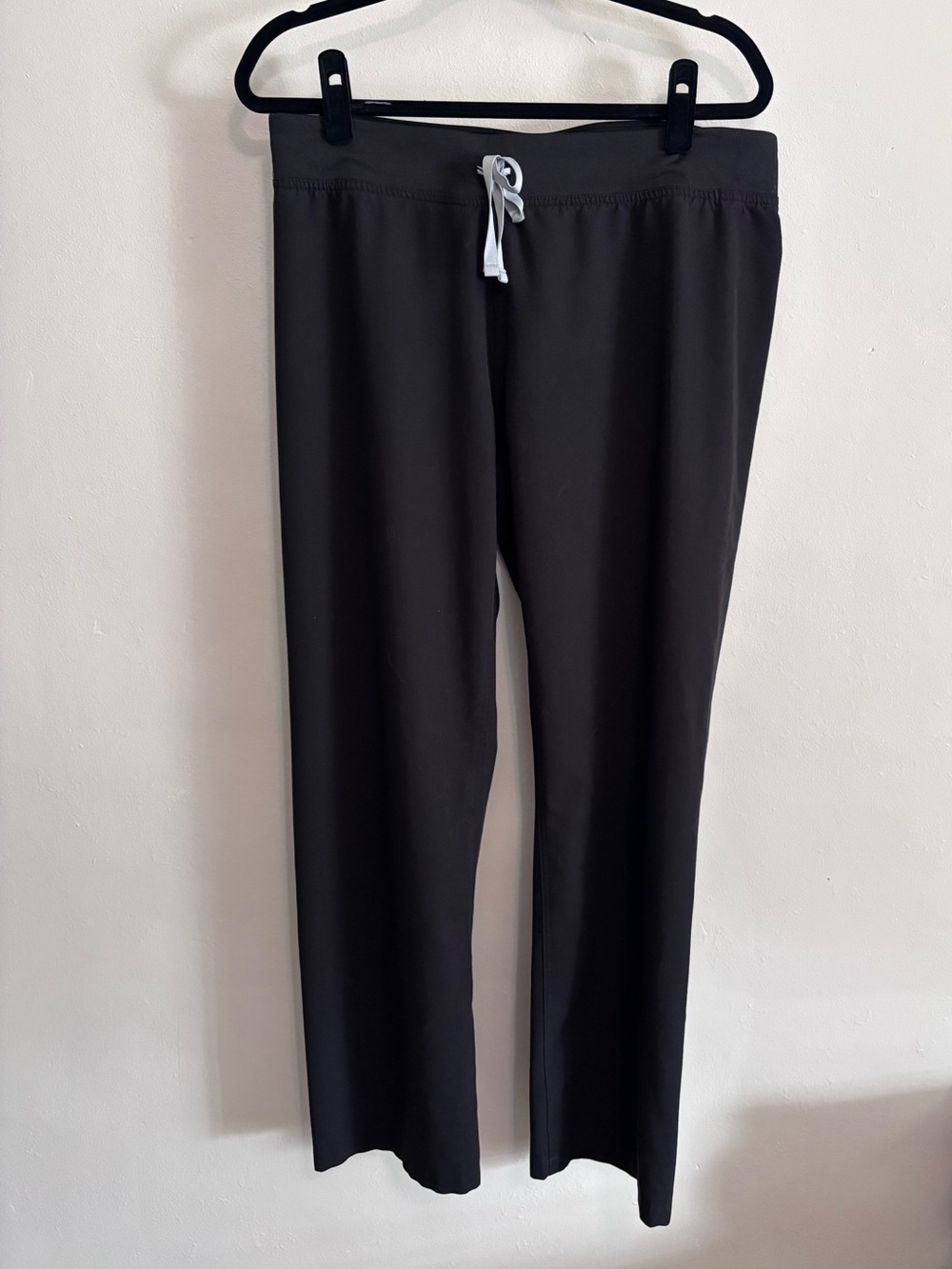 Figs Black Straight Leg Pants
